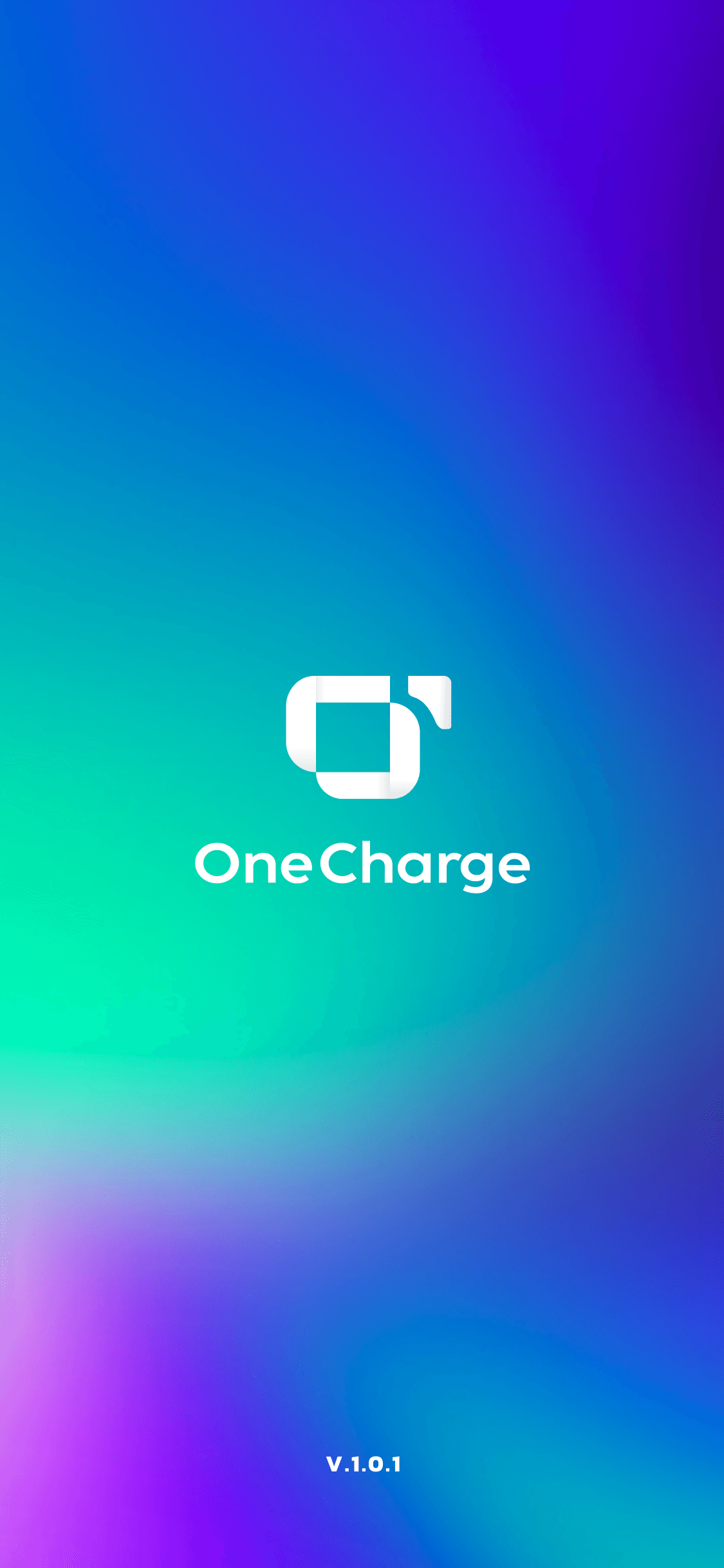 แอป OneCharge — หน้าจอเปิดแอป
