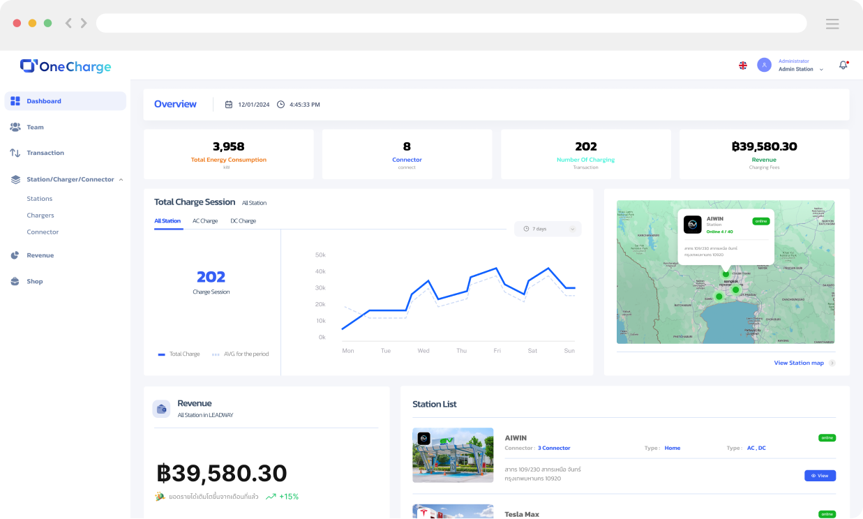 OneCharge Dashboard